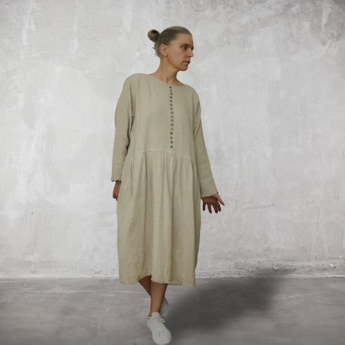 Women's tunic made of natural fabric. Women's hemp dress.
